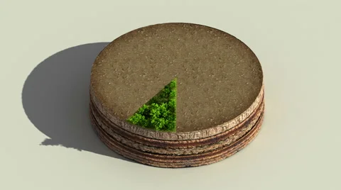 Indicate about 10 percents circle diagram, chart. Eco Infographic elements. Stock Footage 59298616