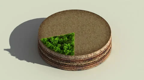 Indicate about 20 percents circle diagram, chart. Eco Infographic elements. Stock Footage 59298613