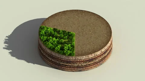 Indicate about 30 percents circle diagram, chart. Eco Infographic elements. Stock Footage 59298614