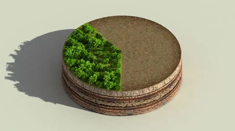 Indicate about 40 percents circle diagram, chart. Eco Infographic elements. Stock Footage 59298525