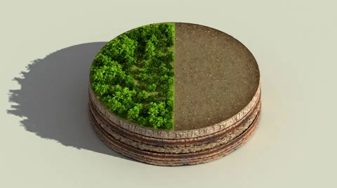 Indicate about 50 percents circle diagram, chart. Eco Infographic elements. Stock Footage 59298523