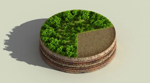 Indicate about 70 percents circle diagram, chart. Eco Infographic elements. Stock Footage 59298512