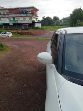 Indicator and Mirror back side of a car Stock Photos