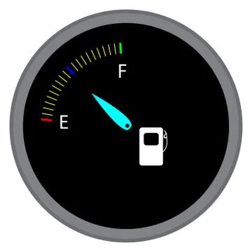 Indicator fuel device Stock Illustration