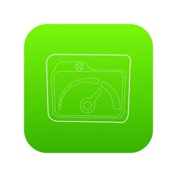 Indicator icon green vector Stock Illustration