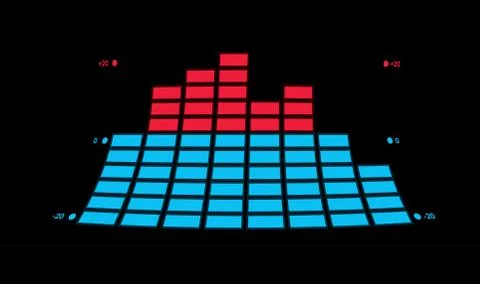 The indicator of the musical equipment. Stock Illustration