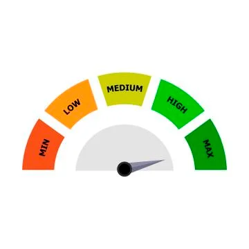 Indicator rating interface for bank account Stock Illustration