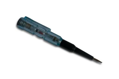 Indicator screwdriver on isolated background Stock Photos