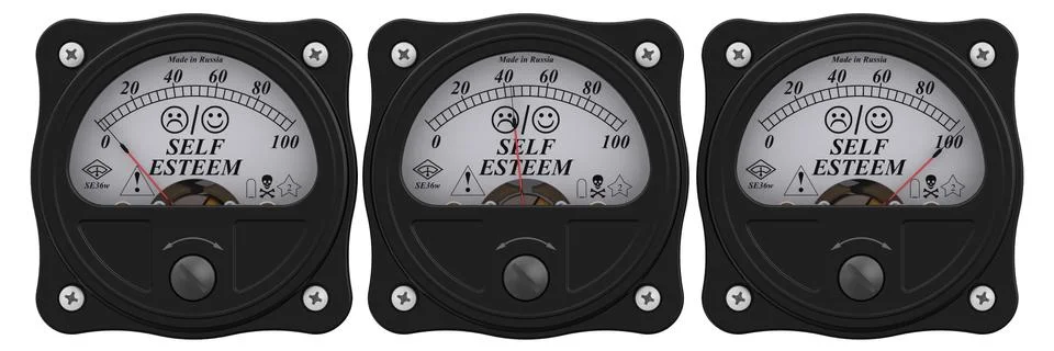 Indicator of self esteem Stock Illustration