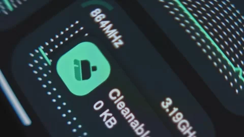 Indicator showing CPU core speed Stock Footage 302827626