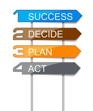 Indicator step for success Stock Illustration