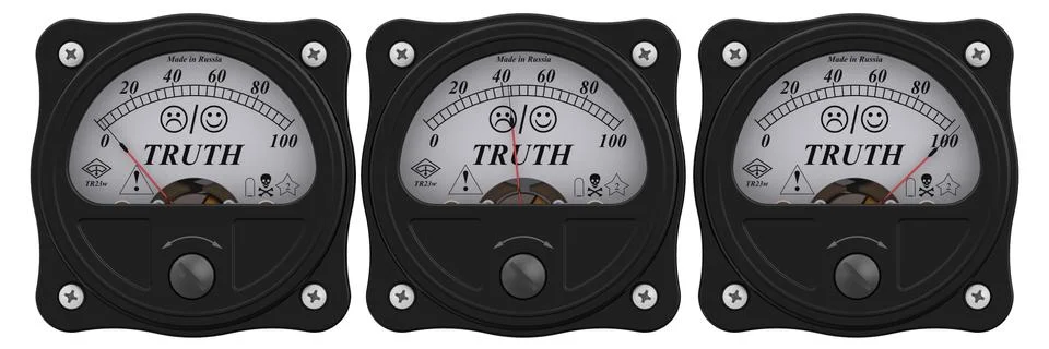 Indicator of truth Ilustração Stock