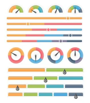 Indicators 스톡 일러스트