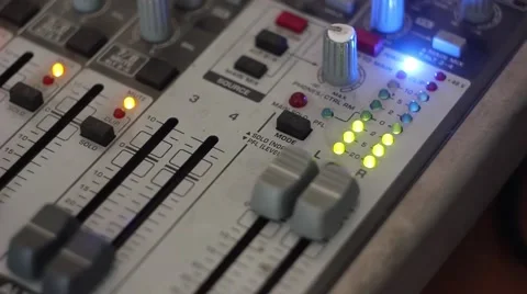 The indicators on the mixer Stock Footage 65289712
