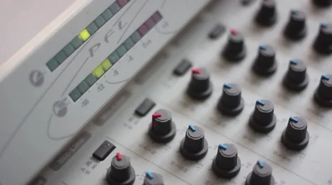 The indicators on the mixer Stock Footage 65289720