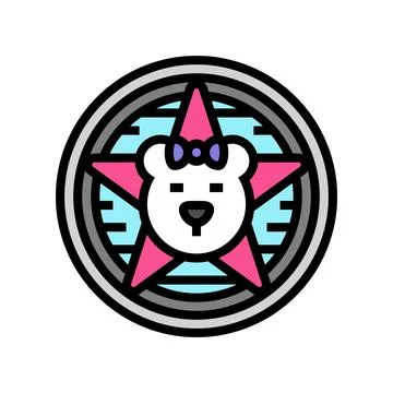 Indie emo color icon vector illustration Stock Illustration