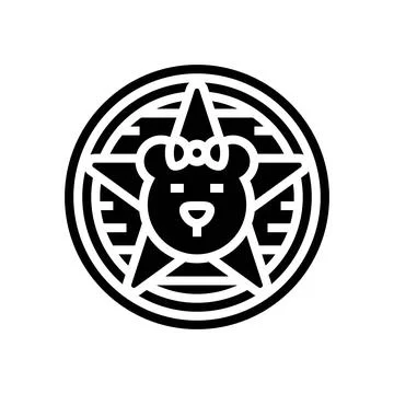 Indie emo glyph icon vector illustration Stock Illustration