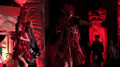 Indigenous artists dancing stage Stock Footage 67490839