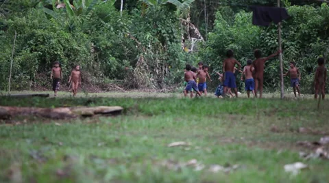 Indigenous children Stock Footage 28686678