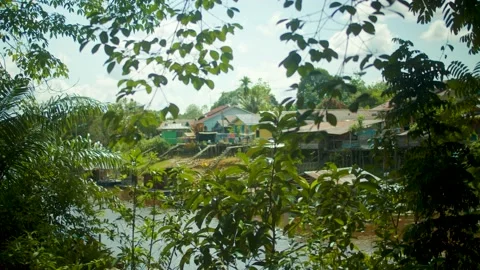 Indigenous community in Borneo Stock Footage 205909866