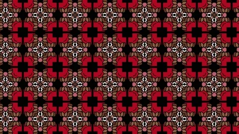 Indigenous Ethnic Tile Pattern Design Backdrop Sliding. Seamless Abstract. Stock Footage 202109283