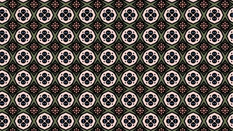 Indigenous Ethnic Tile Pattern Design Backdrop Sliding. Seamless Abstract. Stock Footage 221393878