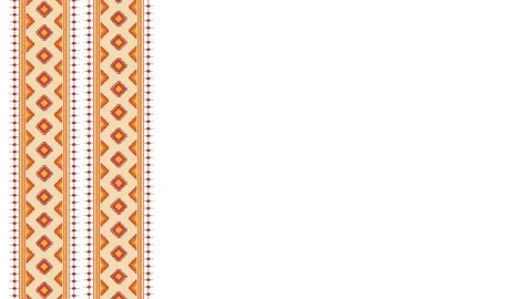 Indigenous Ethnic Tribal Pattern Border Background for Native American Day. Stock Footage 342329596