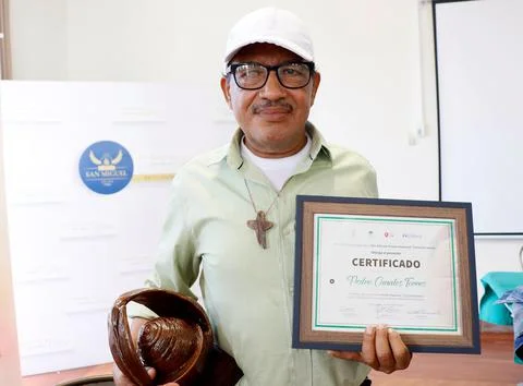 Indigenous Honduran Lenca wins Carlos Escaleras National Award, Tegucigalpa, Hon Stock Photos