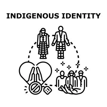 Indigenous identity concept vector illustration preserving culture Stock Illustration