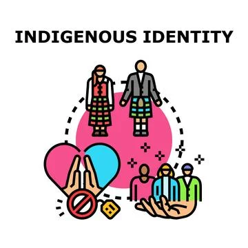Indigenous identity concept vector illustration preserving culture Stock Illustration