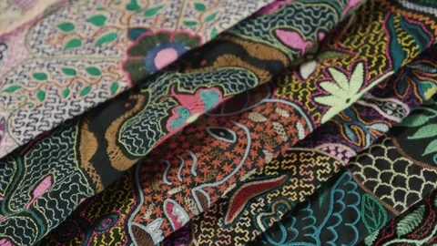 Indigenous Shipibo Artwork and Textiles 動画素材 309407153