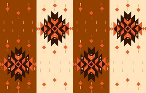 Indigenous style seamless pattern. Geometric seamless. Design for indigenou.. Stock Illustration