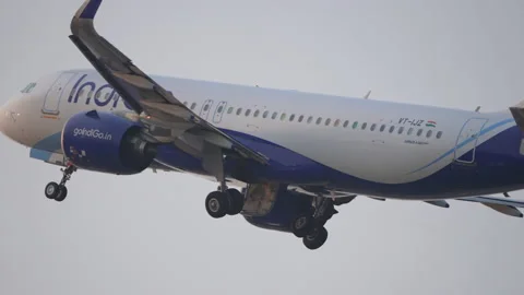 IndiGo Airlines A320 Stock Footage 151263908