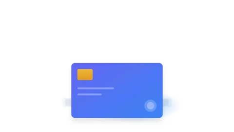 Indigo and blue gradient government identity card icon performing a contact.. Видео 346202101