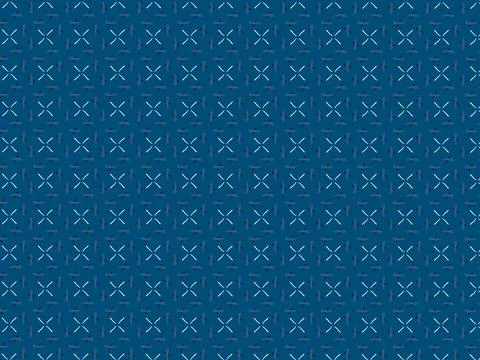 Indigo and white block pattern seamless for textile wall tile decor backgroun Stock Illustration