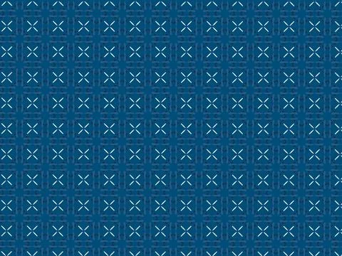Indigo and white block pattern seamless for textile wall tile decor background 스톡 일러스트