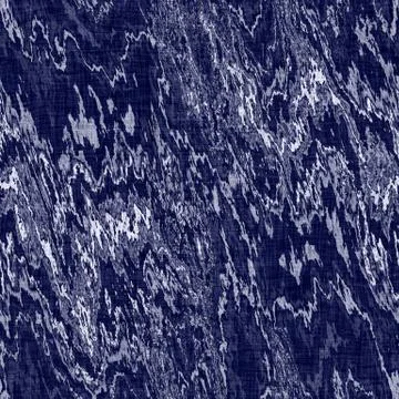 Indigo blue batik dyed effect texture background. Seamless japanese repeat Stock Photos