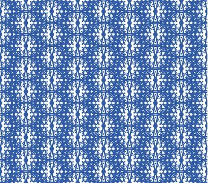Indigo blue hand drawn vector seamless pattern. Porcelain - style surface design 库存插图