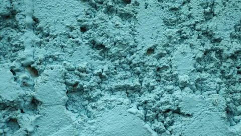 Indigo blue plaster brick wall walls rough surface. Stock Photos