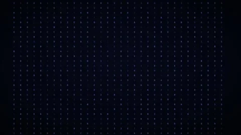 Indigo code hexadecimal dump hacker code background Vidéo 342633718