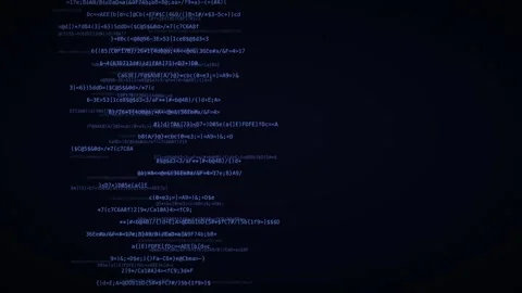 Indigo code layered code planes hacker code background Stock Footage 342633805