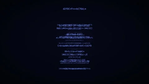 Indigo code vanishing point code hacker code background Vidéo 342633548