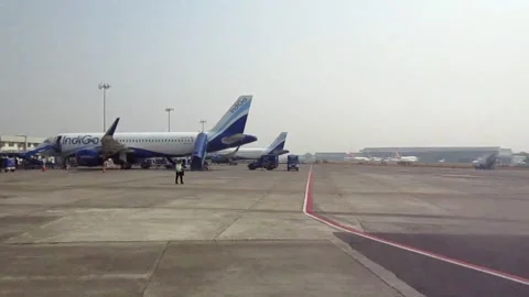 Indigo flight 스톡 동영상 154541105