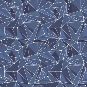 Indigo Geometric Vector Pattern イラスト素材