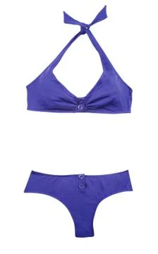 Indigo halter bikini Foto stock
