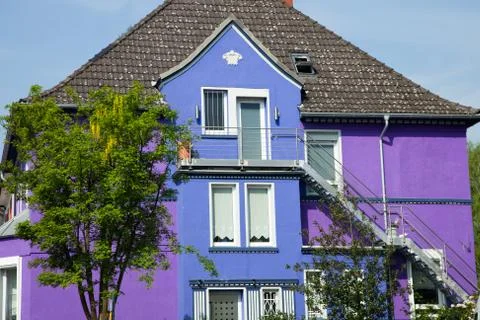 Indigo house Stock Photos