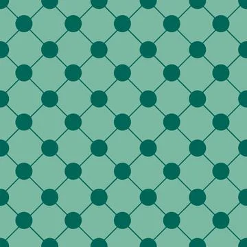 Indigo Polka dot Chess Board Grid Indigo Christmas Green Background. Stock Illustration