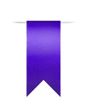 Indigo ribbon bookmark for use as a page reminder Фото