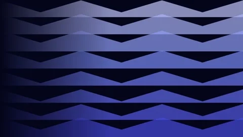 Indigo zigzag bands on dark background, corporate dynamic motion loop Видео 342630513