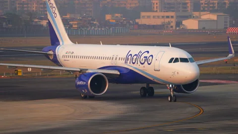 IndiGoAirlines A320neo Stock Footage 150504196